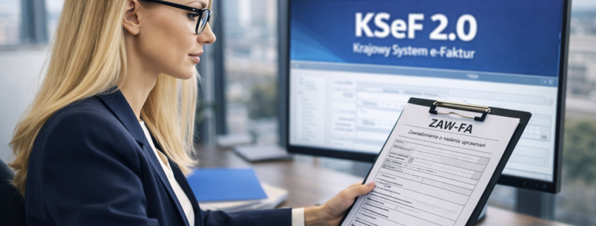 Wypełnianie formularza ZAW-FA w biurze